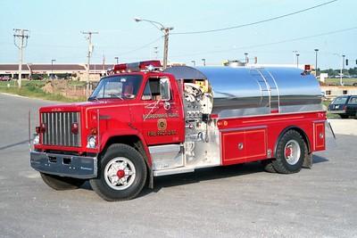 Tanker 66. 1982 GMC Brigadier - 4 Guys, 500 gpm pump, 2000-gallon tank